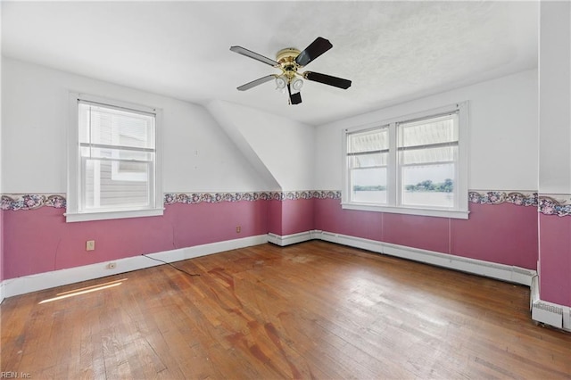 2718 Chesterfield Blvd, Norfolk, VA 23504 - bonus room featuring healthy amount of natural light, hardwood / wood-style flooring, a ceiling fan, and baseboards