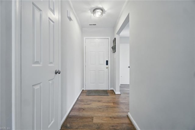 1305 Ettington Ln, Virginia Beach, VA 23464 - corridor with dark wood-type flooring and baseboards