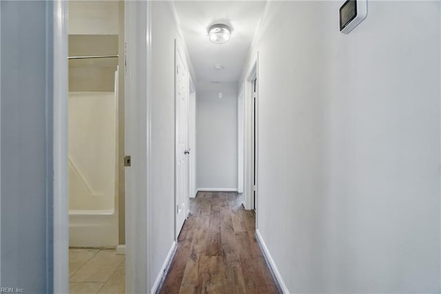 1305 Ettington Ln, Virginia Beach, VA 23464 - hall with wood finished floors and baseboards