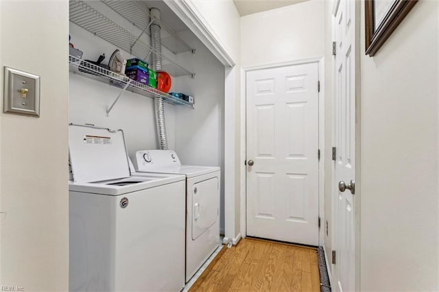113 Trevor Trce, Yorktown, VA 23692 - washroom featuring washer and clothes dryer and light wood-style floors