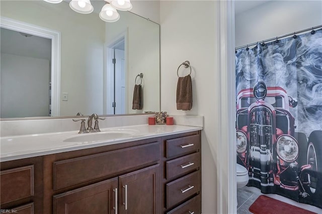 604 Baker Loop, Chesapeake, VA 23320 - bathroom featuring vanity, toilet, and tile patterned floors