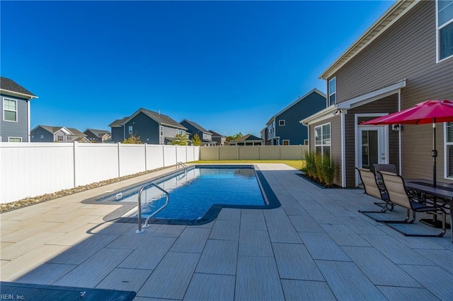 604 Baker Loop, Chesapeake, VA 23320 - view of swimming pool with a patio area, a fenced backyard, and a residential view