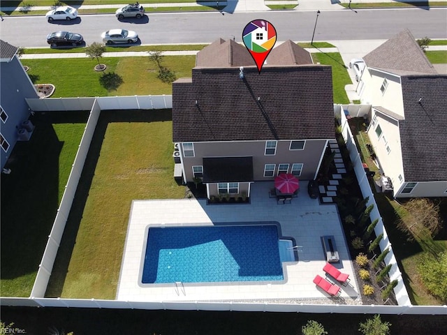 604 Baker Loop, Chesapeake, VA 23320 - aerial view of property and surrounding area with a pool