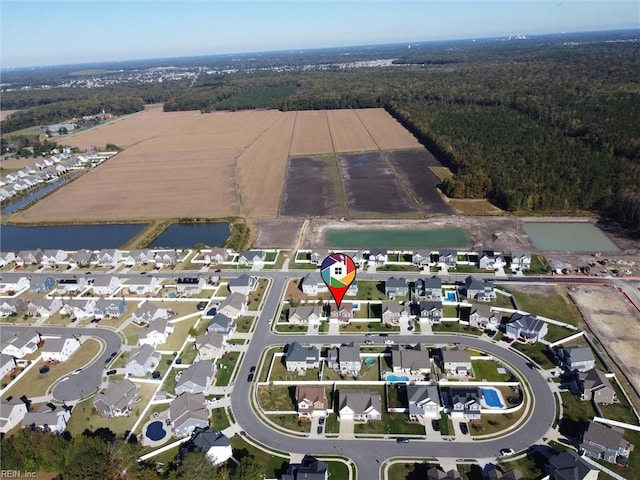604 Baker Loop, Chesapeake, VA 23320 - view of property location featuring nearby suburban area, a large body of water, and a forest