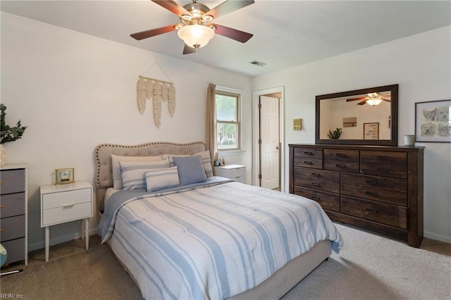 1032 Kincaid Ter, Chesapeake, VA 23320 - bedroom with carpet floors, baseboards, and ceiling fan