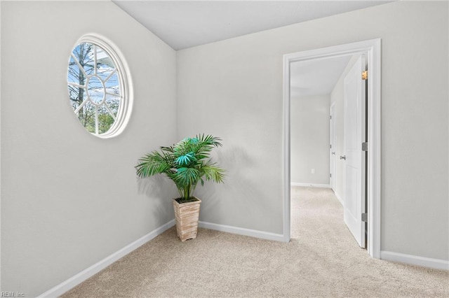 209 Apple Ct, Elizabeth City, NC 27909 - hall featuring carpet floors, baseboards, and vaulted ceiling