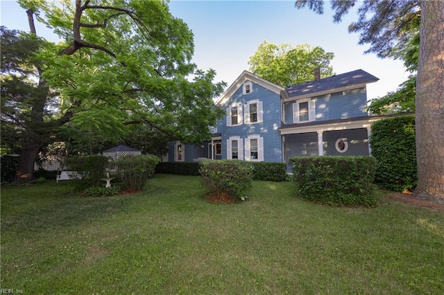 1330 Laurel Cres, Norfolk, VA 23505 - back of house featuring a yard and a chimney