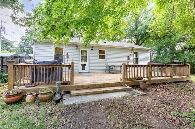795 Old Oyster Point Rd, Newport News, VA 23602 - back of property with a deck