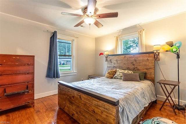 795 Old Oyster Point Rd, Newport News, VA 23602 - bedroom featuring wood finished floors, ceiling fan, and crown molding