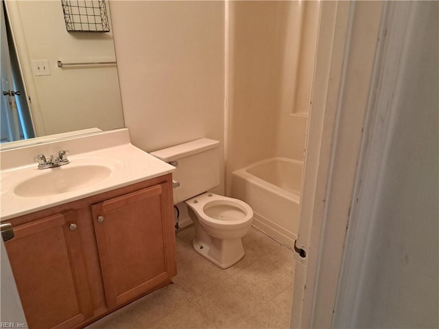 5529 Baccalaureate Dr, Virginia Beach, VA 23462 - full bathroom with vanity, toilet, tile patterned floors, and bathing tub / shower combination