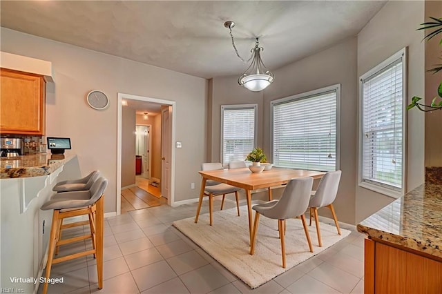 204 Goshawk Ct, Suffolk, VA 23435 - dining area with healthy amount of natural light, light tile patterned floors, and baseboards