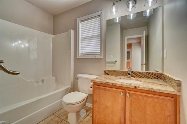 204 Goshawk Ct, Suffolk, VA 23435 - full bath featuring vanity, tile patterned flooring, toilet, bathtub / shower combination, and baseboards