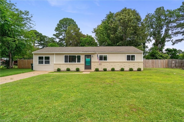 2816 N Nansemond Dr, Suffolk, VA 23435 - single story home with brick siding and a shingled roof