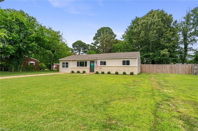 2816 N Nansemond Dr, Suffolk, VA 23435 - single story home featuring brick siding