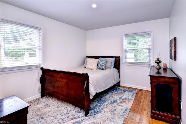 115 Bowen Dr, Hampton, VA 23666 - bedroom featuring hardwood / wood-style flooring and recessed lighting