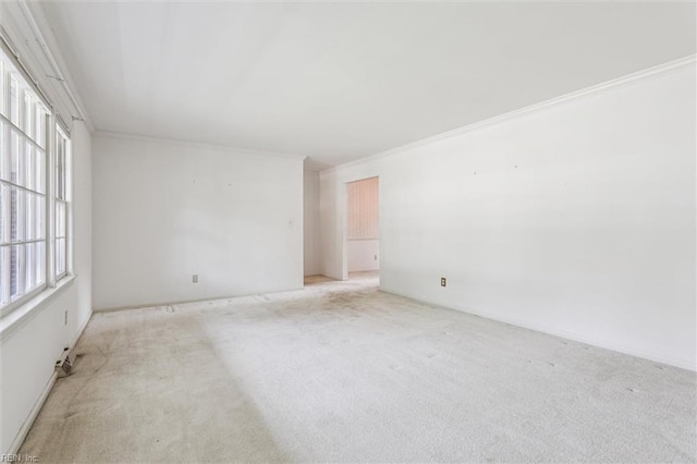 122 Avery Cres, Newport News, VA 23606 - empty room featuring crown molding, light colored carpet, and baseboards