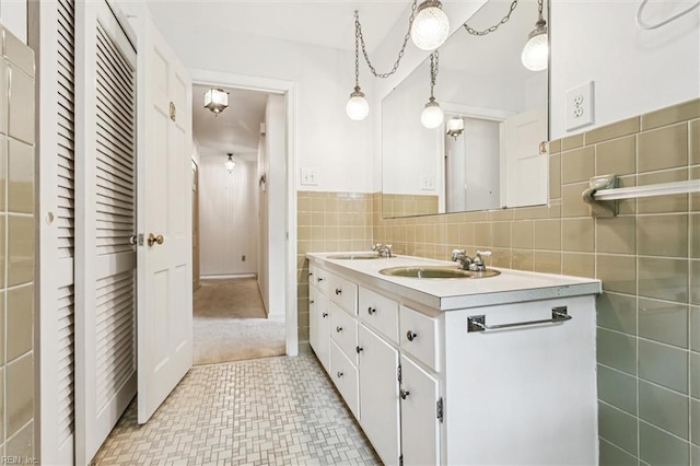 122 Avery Cres, Newport News, VA 23606 - full bath featuring tile walls and double vanity