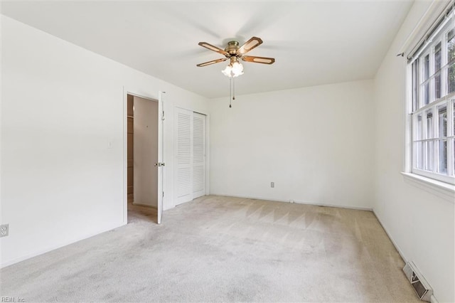 122 Avery Cres, Newport News, VA 23606 - spare room featuring light colored carpet, plenty of natural light, and a ceiling fan