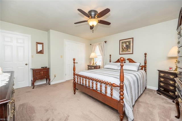 905 Lela Ln, Chesapeake, VA 23322 - bedroom with light colored carpet and ceiling fan
