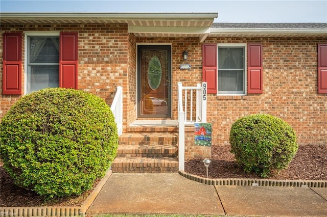 905 Lela Ln, Chesapeake, VA 23322 - property entrance featuring brick siding