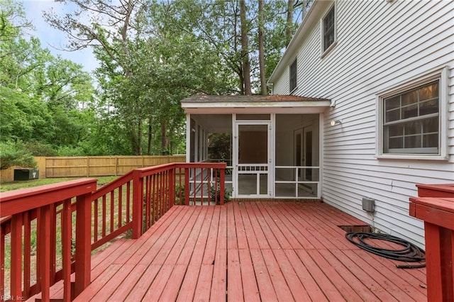 10 Kathy Dr, Poquoson, VA 23662 - deck featuring a sunroom