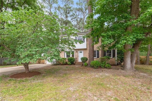 10 Kathy Dr, Poquoson, VA 23662 - view of front of house featuring brick siding and concrete driveway