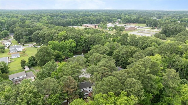 10 Kathy Dr, Poquoson, VA 23662 - bird's eye view of a heavily wooded area