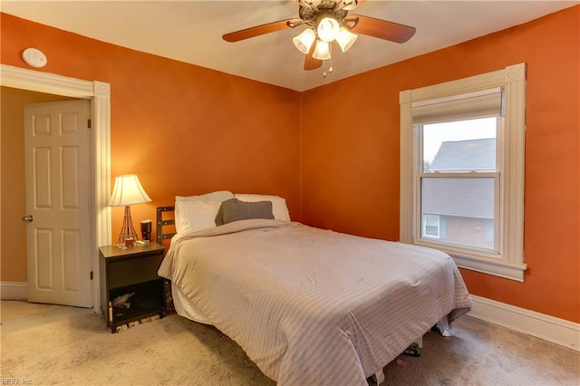 1108 E Pembroke Ave, Hampton, VA 23669 - bedroom featuring baseboards, carpet, and ceiling fan