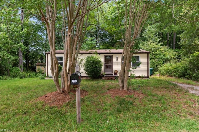 4420 Anderson Ave, Suffolk, VA 23435 - view of front of house with entry steps and a front lawn