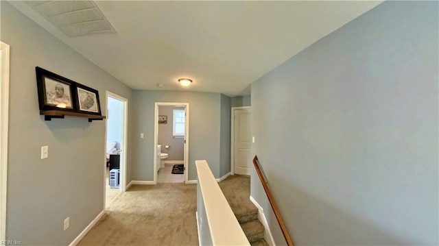 228 Bethune Dr, Williamsburg, VA 23185 - hall featuring baseboards and light carpet