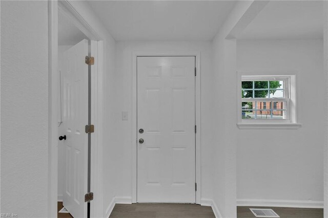 1604 Freeney Ave, Suffolk, VA 23434 - entrance foyer featuring dark wood-type flooring and baseboards