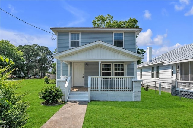 1604 Freeney Ave, Suffolk, VA 23434 - view of front of house featuring covered porch