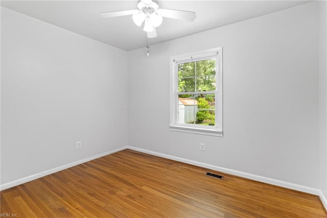 617 Redheart Dr, Hampton, VA 23666 - unfurnished room featuring wood finished floors and a ceiling fan