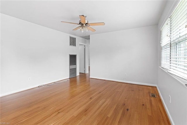 617 Redheart Dr, Hampton, VA 23666 - unfurnished room with light wood-type flooring and a ceiling fan