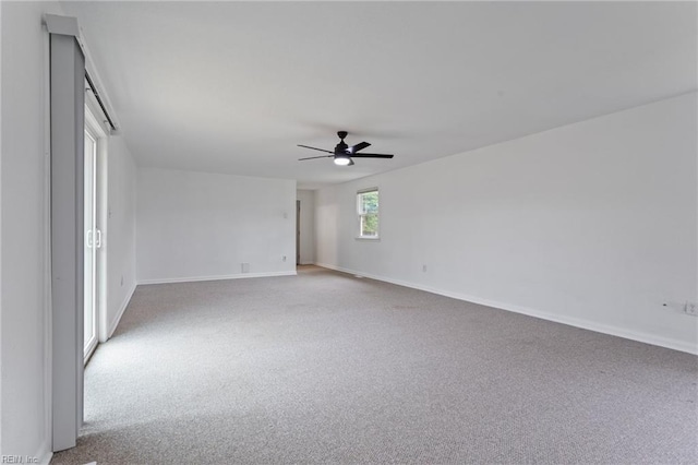 528 Murphys Mill Rd, Suffolk, VA 23434 - spare room with carpet flooring, a ceiling fan, and baseboards