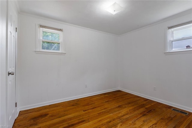 528 Murphys Mill Rd, Suffolk, VA 23434 - unfurnished room featuring wood finished floors, ornamental molding, and baseboards