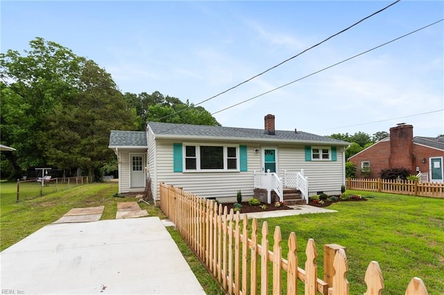 528 Murphys Mill Rd, Suffolk, VA 23434 - bungalow featuring crawl space and a chimney