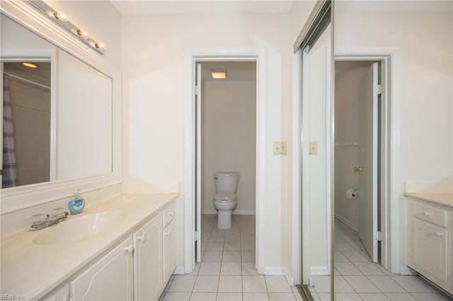 410 Babbling Brook Dr, Virginia Beach, VA 23462 - full bath featuring vanity, tile patterned floors, toilet, and baseboards