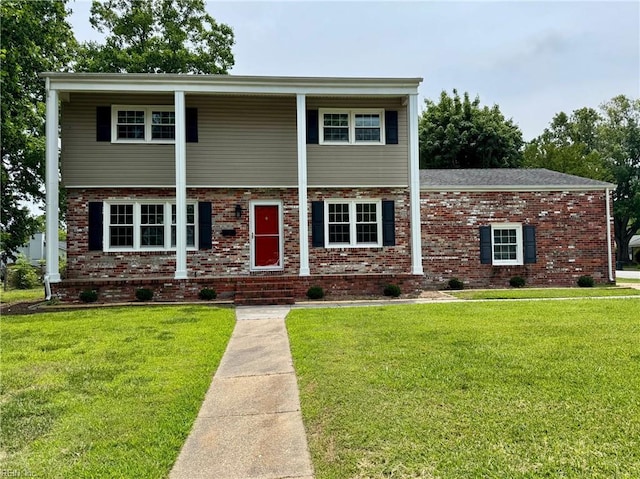 2 Yulee Ct, Hampton, VA 23669 - view of front of home with a front lawn and brick siding