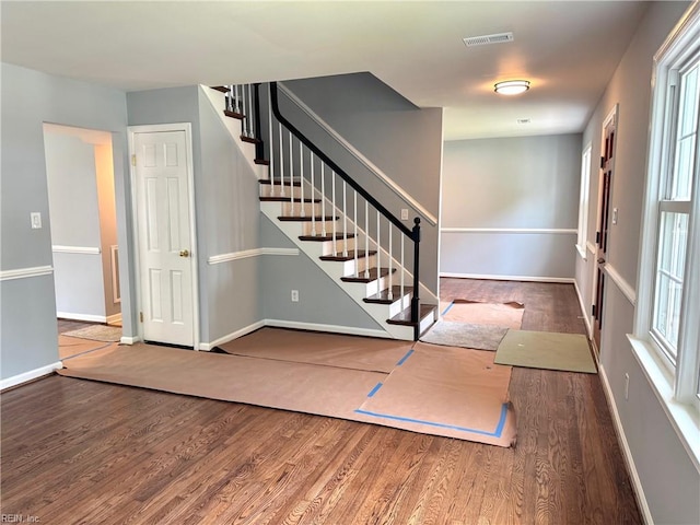 2 Yulee Ct, Hampton, VA 23669 - stairs with wood finished floors and baseboards