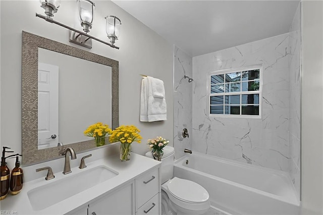 608 N Pine Grove Rd, Virginia Beach, VA 23452 - full bath with vanity, toilet, and bathing tub / shower combination