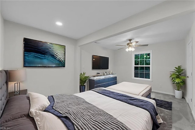 608 N Pine Grove Rd, Virginia Beach, VA 23452 - carpeted bedroom with ceiling fan, baseboards, and recessed lighting