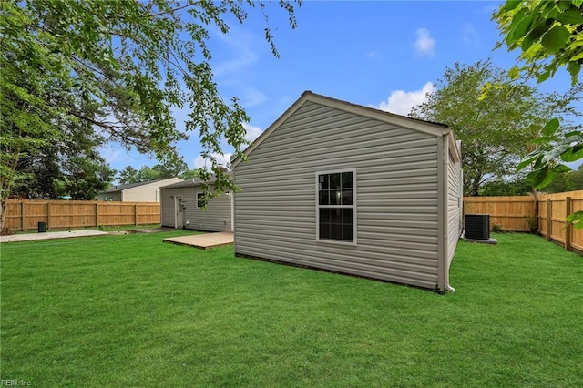 608 N Pine Grove Rd, Virginia Beach, VA 23452 - rear view of property with central AC unit and a wooden deck