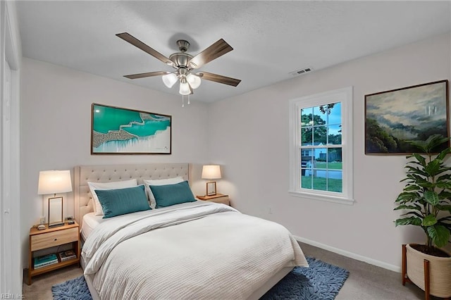 608 N Pine Grove Rd, Virginia Beach, VA 23452 - bedroom featuring carpet, baseboards, and a ceiling fan