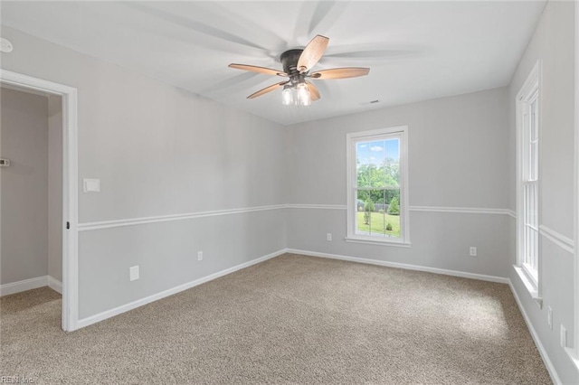 1756 Tyndall Point Rd, Gloucester Point, VA 23062 - unfurnished room with a ceiling fan, carpet floors, and baseboards