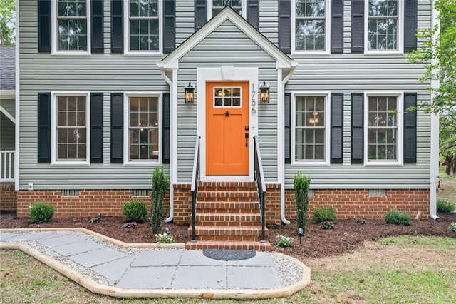 1756 Tyndall Point Rd, Gloucester Point, VA 23062 - doorway to property with crawl space