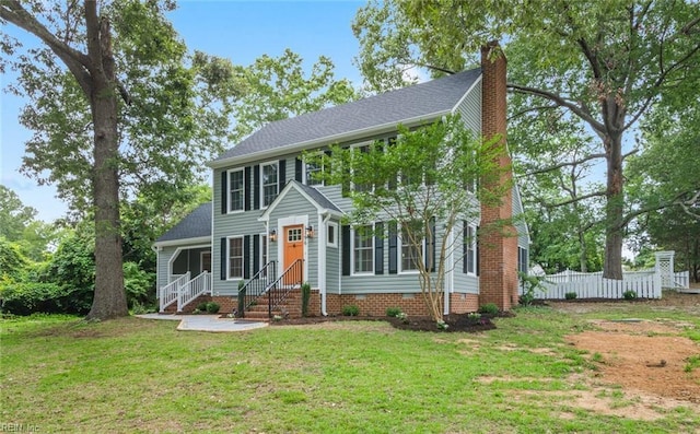 1756 Tyndall Point Rd, Gloucester Point, VA 23062 - colonial home with a chimney and crawl space