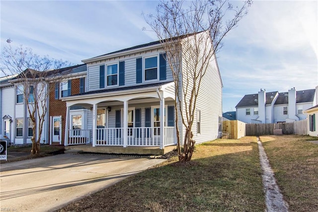 1582 Sword Dancer Dr, Virginia Beach, VA 23454 - view of front facade featuring covered porch