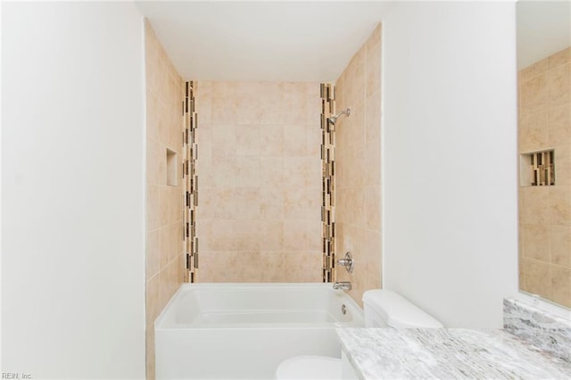 1582 Sword Dancer Dr, Virginia Beach, VA 23454 - full bath with toilet, vanity, and shower / tub combination