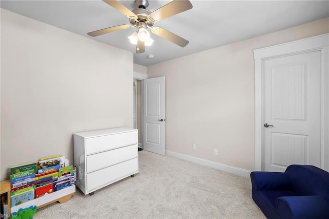 624 Mill Creek Pkwy, Chesapeake, VA 23323 - playroom featuring carpet, baseboards, and a ceiling fan